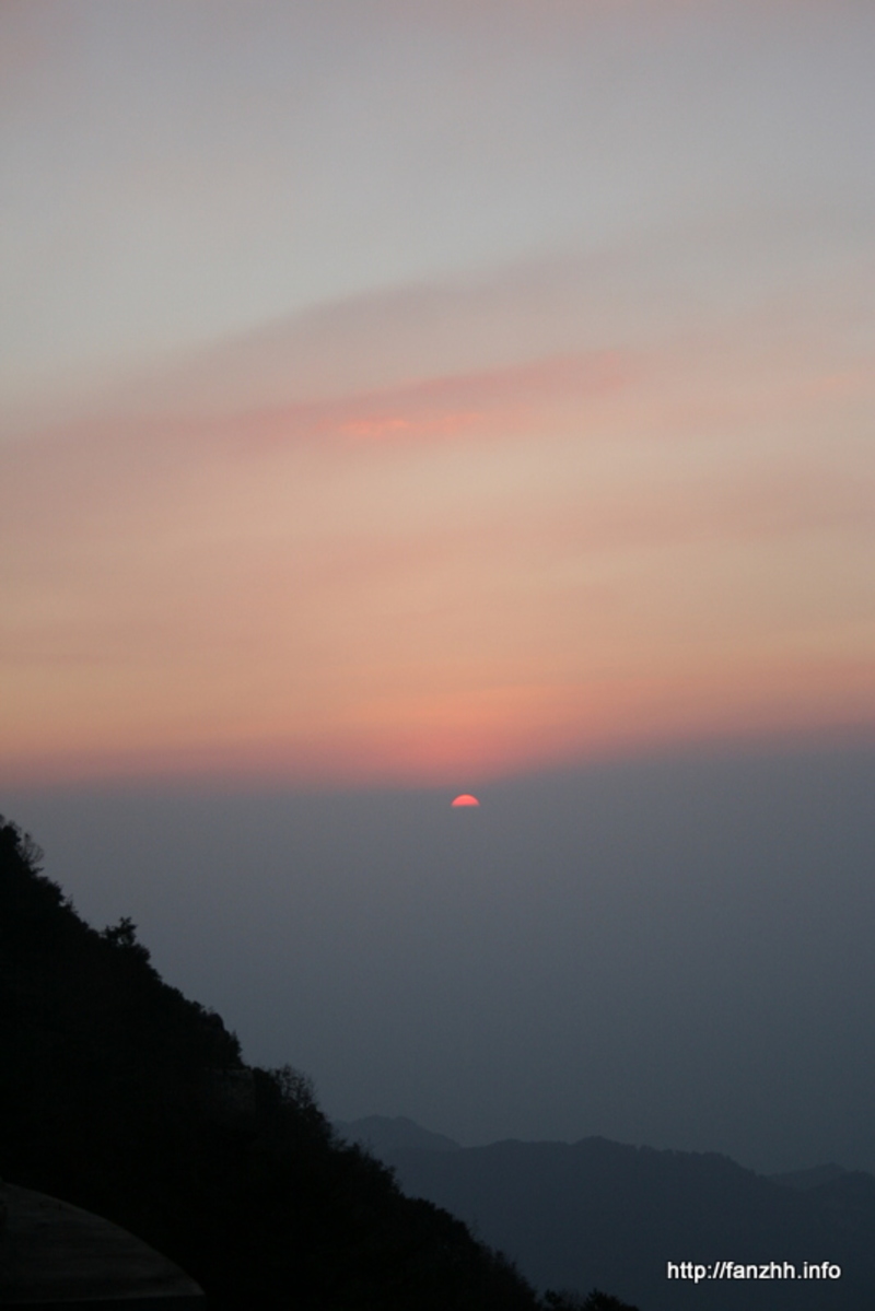 运气太好了，正赶上看夕阳下山