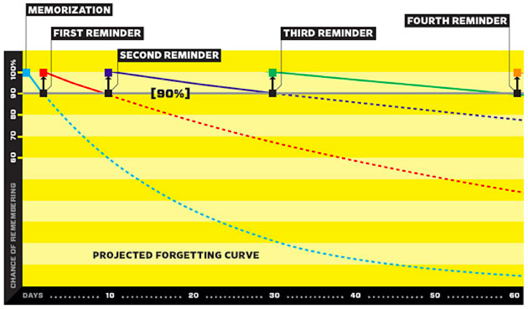 PROJECTED FORGETTING CURVE